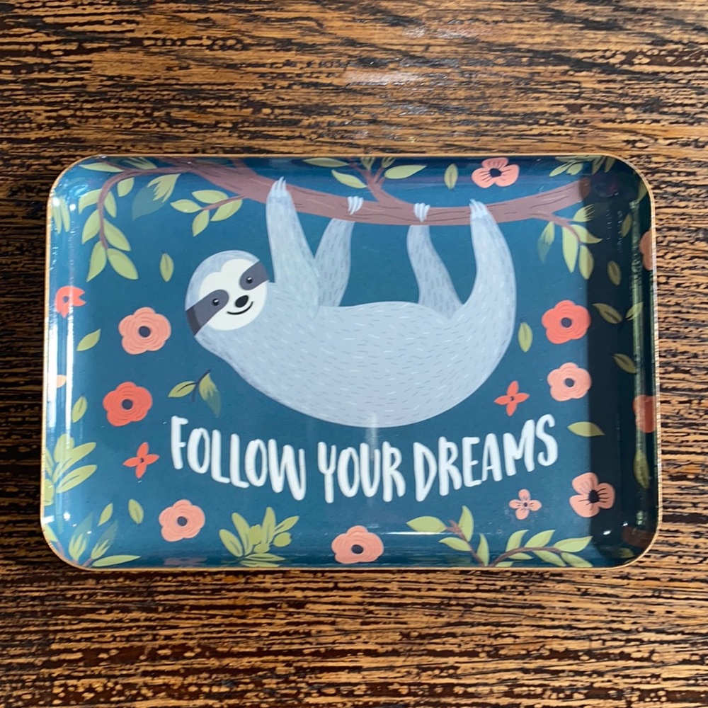 Studio Oh Follow your dreams metal plate